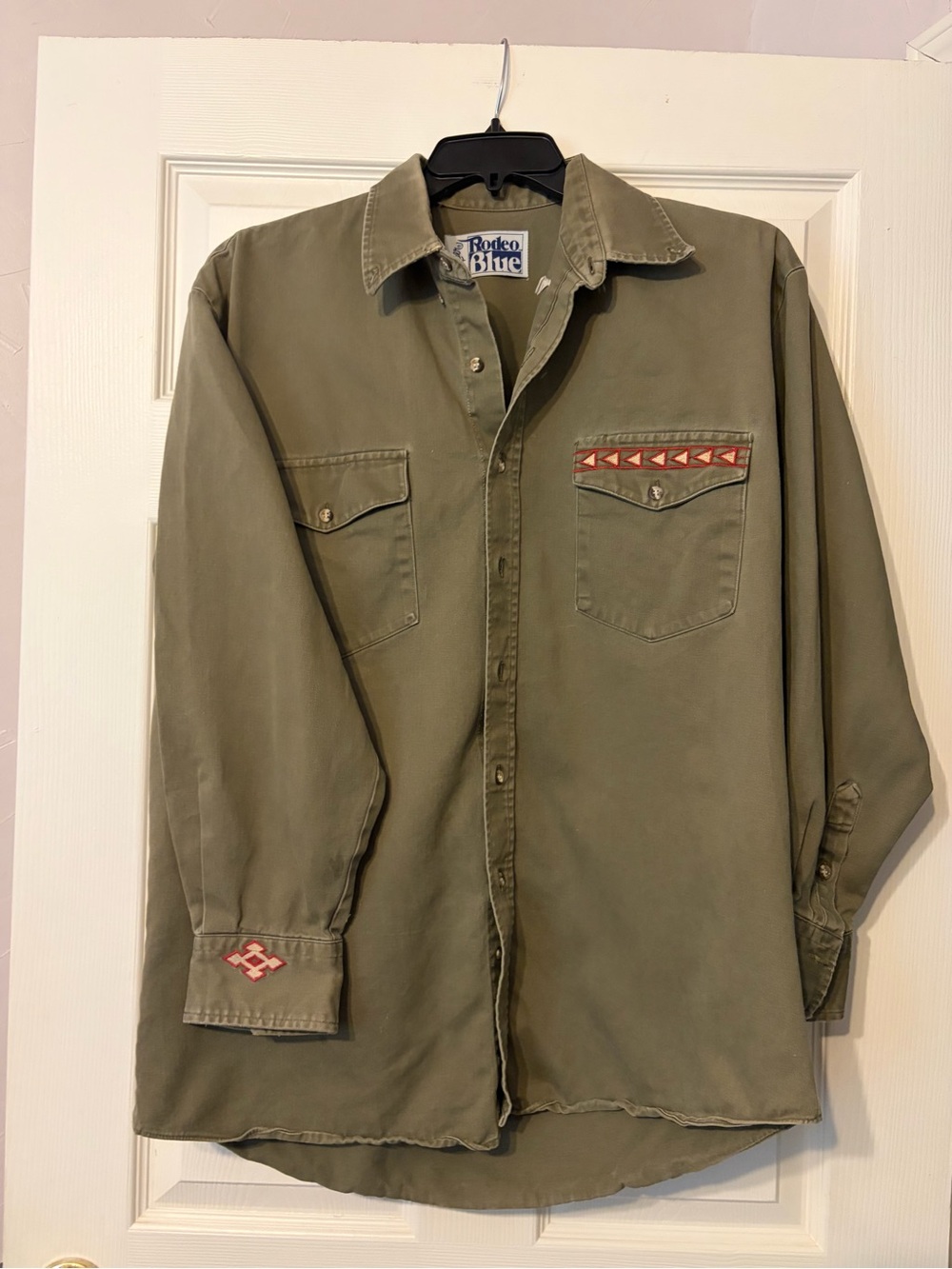Men’s Rodeo Blue Western Button Down